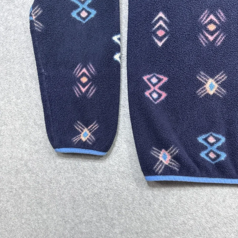 Patagonia Lightweight Synchilla Snap T Pullover Women Small Geometric Aztec SSNE